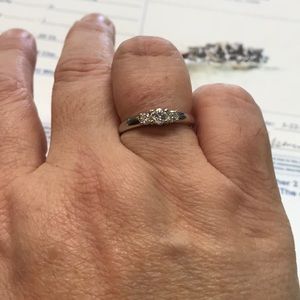 Ladies 3 stone anniversary ring